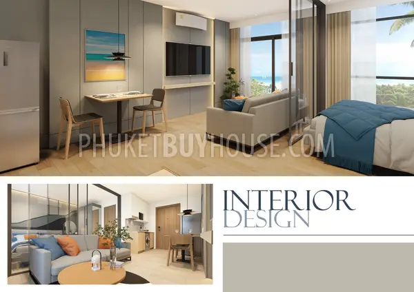 NAT22791: Seafront Studio Living Steps from Naithon Beach with Rooftop Amenities. 照片 #5