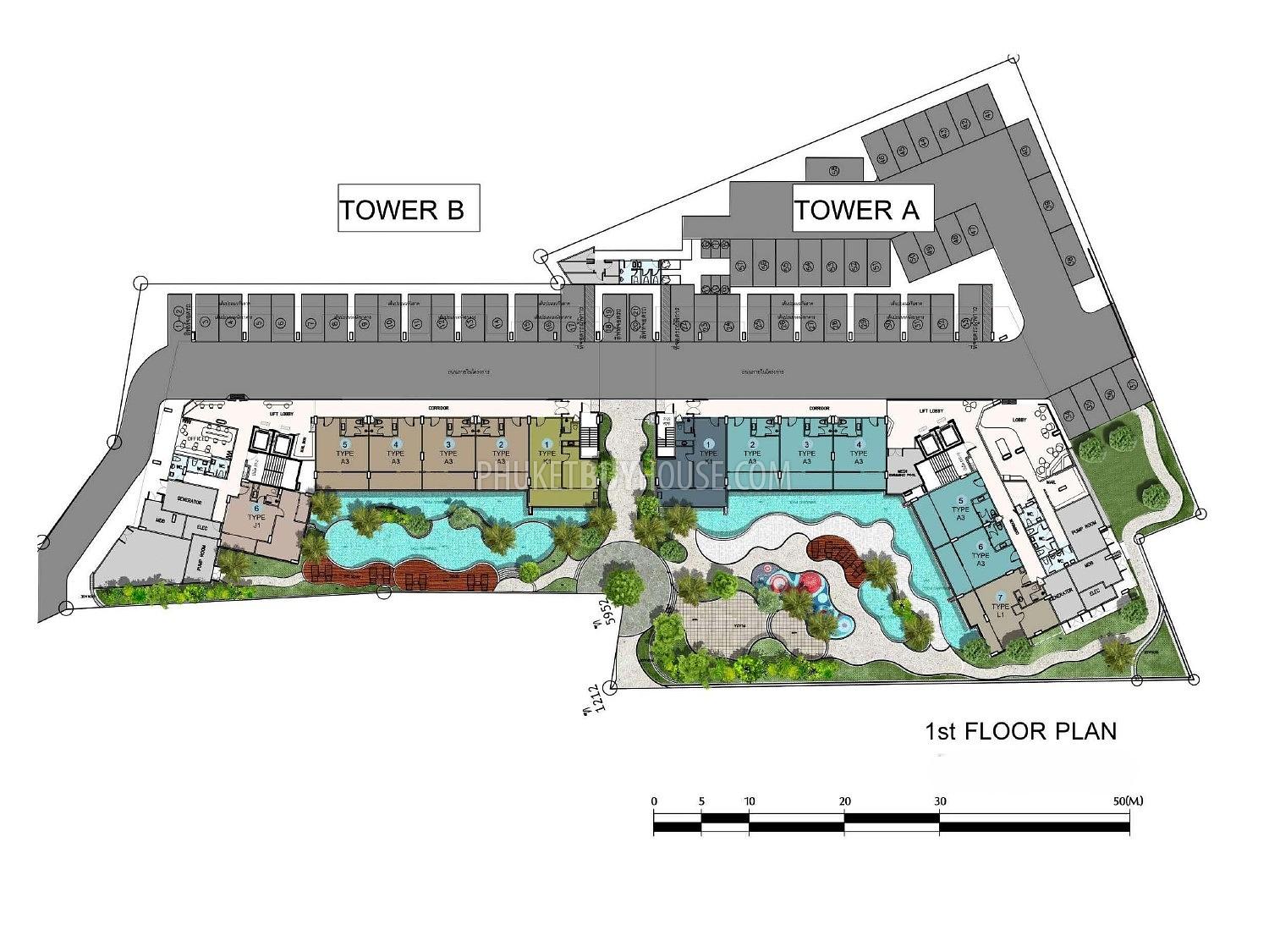Квартира 1 спальня 60 м² Са Кху, Таиланд