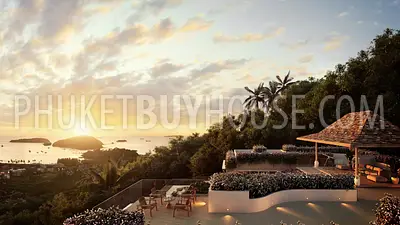 PAN22794: Panoramic Hilltop Villas with Marina Access on Phuket’s Exclusive East Coast. Photo #1