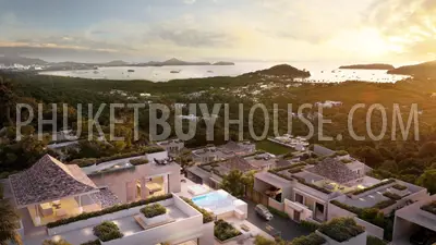 PAN22794: Panoramic Hilltop Villas with Marina Access on Phuket’s Exclusive East Coast. Photo #22