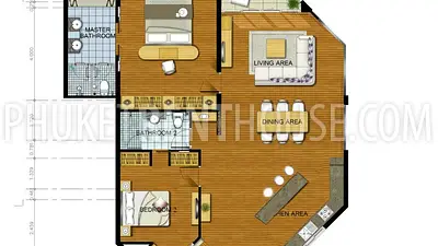 BAN10141: Luxury 2 Bedroom Penthouse right on BangTao Beach. Fotoğraf #135