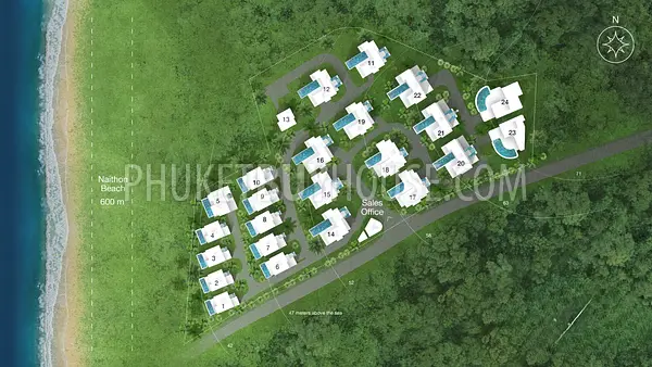 NAT7213: Three Bedroom Pool VIlla with Sea View in Nai Thon. Photo #2