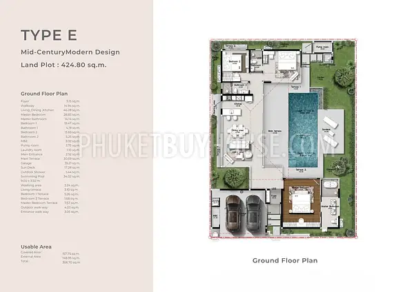CHA22900: 3-Bedroom Pool Villas with Smart Layout in Chalong. Fotoğraf #4