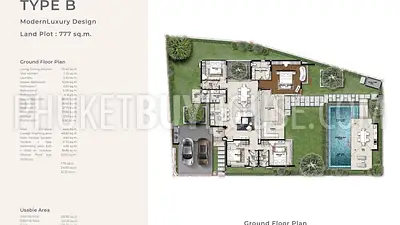 CHA22901: 4-Bedroom Pool Villas with Single-Level Layout in Chalong. 照片 #4