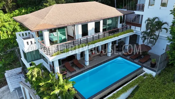 KAM3344: Sea View 3 bedroom Villa with Infinity Pool Above Kamala. Fotoğraf #1
