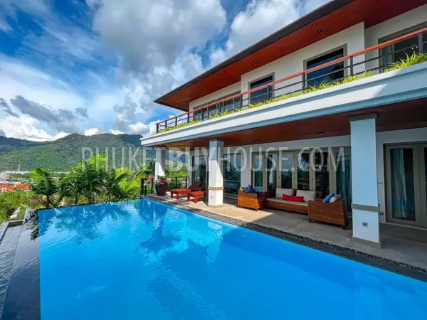 KAM3344: Sea View 3 bedroom Villa with Infinity Pool Above Kamala. Fotoğraf #4