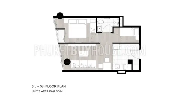 NAI21842: Nai Harn Condo Featuring a Stunning Rooftop Pool. Photo #2