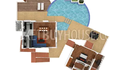 KAM22907: Sea View Pool Villa for Sale with Full Renovation and Privacy in Kamala Hills. 照片 #4