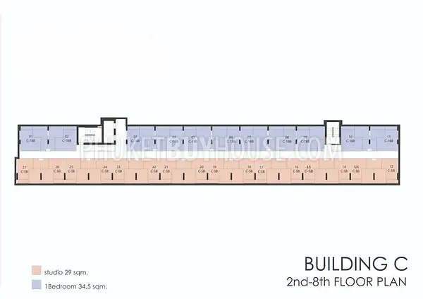 CHA22914: 1-Bedroom Layout for Comfortable Living in Chalong, Phuket. 照片 #14