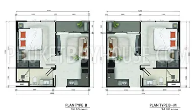 CHA22914: 1-Bedroom Layout for Comfortable Living in Chalong, Phuket. 照片 #2