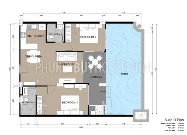 RAW21920: 2 Bedroom Apartment With Private Swimming Pool In Rawai!. 照片 #5