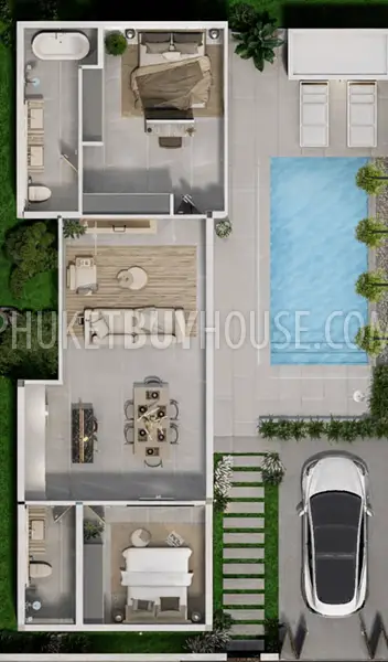 BAN22751: 2-Bedroom Villa with Private Pool and Flexible Payment Plan in a Peaceful Bang Tao Area. 照片 #3