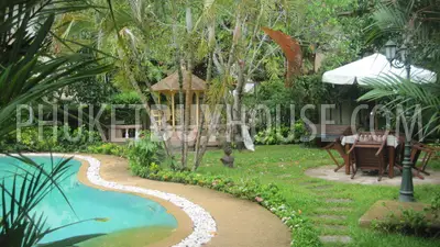 CHA1848: Beautiful large 3 bedroom house with big garden, swimming pool in Chalong Phuket for sale. Фото #5