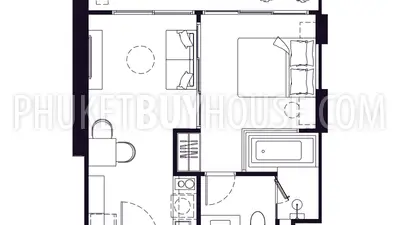 BAN22918: 1-Bedroom 500m to Bang Tao Beach, Pet-Friendly, Full Facilities, Early Prices. 照片 #3