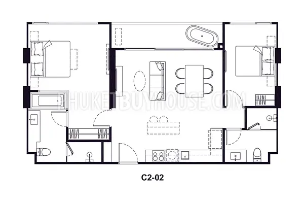 BAN22921: 2 bedroom plus 500m to Bang Tao Beach | Up to 85 sqm | More Space & Privacy. Photo #2