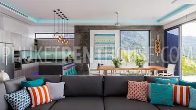 KAT22925: Luxury 5-Bedroom Sea View Villa For Rent in Kata, Phuket. Photo #4