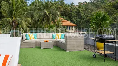 KAT22925: Luxury 5-Bedroom Sea View Villa For Rent in Kata, Phuket. Photo #49