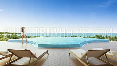 BAN22933: 1-Bedroom Suite with Rooftop Sea Views Near Bang Tao Beach. 照片 #8