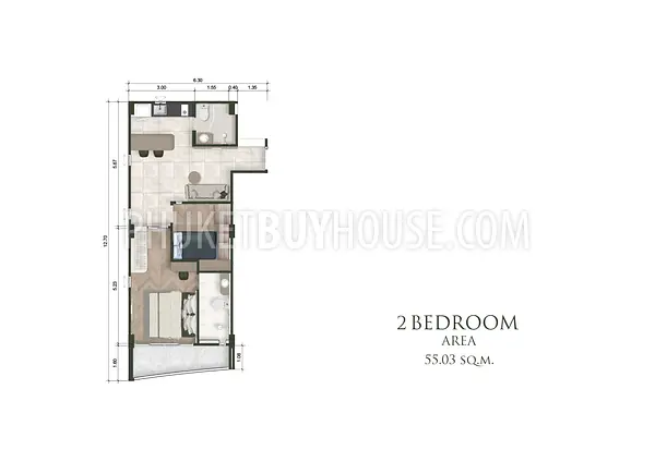 BAN22935: 2-Bedroom in Bang Tao with Hotel Management & Strong Rental Appeal. Photo #2