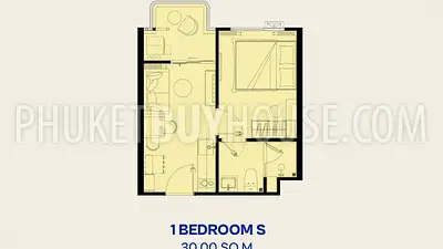 KAM22940: 1-Bedroom Apartment with Resort Facilities in Kamala, For Sale. Photo #3