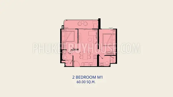 KAM22941: 2-Bedroom Apartment 60–66 sq.m. in Kamala, For Sale. 照片 #2