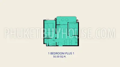 KAM22942: 1-Bedroom Plus Apartment 50–56 sq.m. in Kamala, For Sale. Photo #2