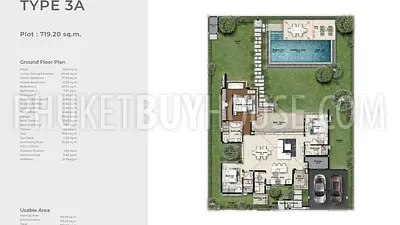 KAM22946: 3-Bedroom Pool Villa on 719 sq.m. Land Near Kamala Beach. Photo #3