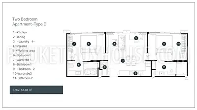 RAW22947: Sea View 2-Bedroom Apartment with Smart Living in Rawai. Photo #4