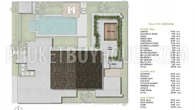 THA22948: 3-Bedroom Pool Villa in Thalang with Rooftop Terrace. Photo #5