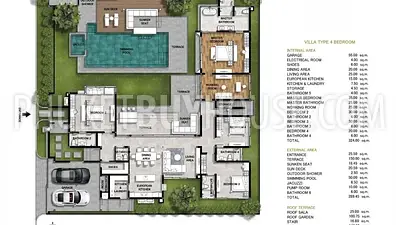THA22951: 4-Bedroom Pool Villa in Thalang with Rooftop Terrace. Photo #3