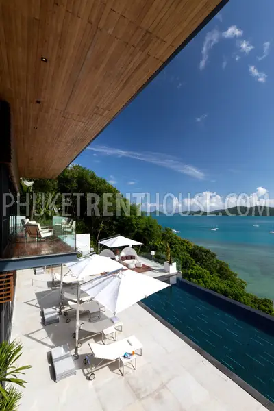 PAN22989: Exclusive 6-Bedroom Cliffside Villa with Panoramic Sea Views For Rent in Ao Yon, Phuket. Photo #18