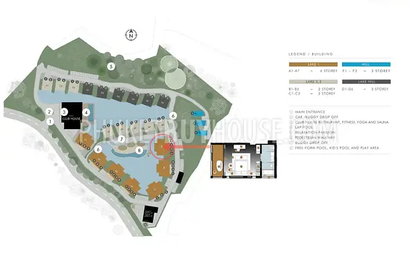 KAM22992: Two Adjacent Studios with Partial Sea View Near Kamala Beach. Photo #4