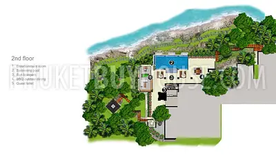 KAM71: Amazing 4 Bedrooms Beachfront Villa in Kamala. Photo #44
