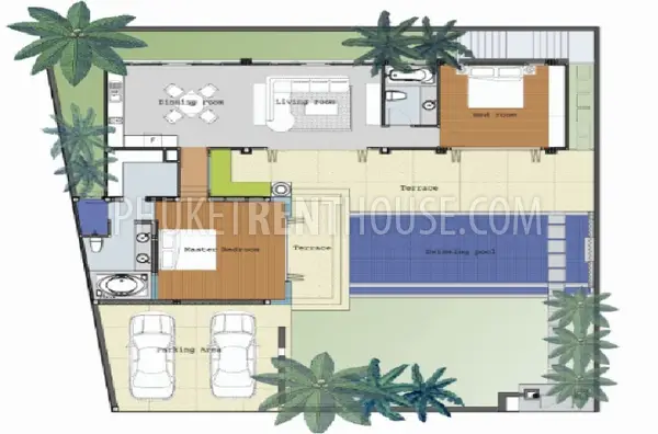 RAW16792: 2 Bedroom Villa in Rawai. Photo #3