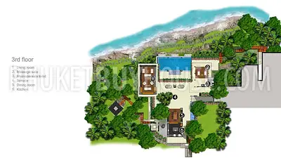 KAM71: Amazing 4 Bedrooms Beachfront Villa in Kamala. Photo #45