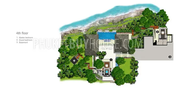 KAM71: Amazing 4 Bedrooms Beachfront Villa in Kamala. Photo #46
