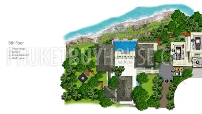 KAM71: Amazing 4 Bedrooms Beachfront Villa in Kamala. Photo #47
