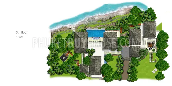 KAM71: Amazing 4 Bedrooms Beachfront Villa in Kamala. Photo #48