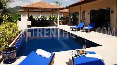 NAI17048: 4 bedrooms villa with private pool in Nai Harn for rent. Photo #12