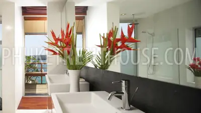 SUR17675: 4 Bedroom Pool Villa with Beautiful Views of Sea Near Surin Beach. Photo #32