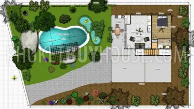 RAW3176: Bali style pool Villa in natural setting with Great views. Fotoğraf #4