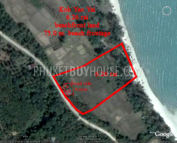 PHA3183: Beach Front Land on Koh Yao Yai. Photo #9