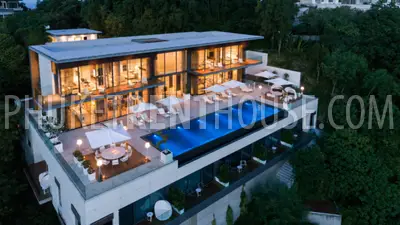 PAN22989: Exclusive 6-Bedroom Cliffside Villa with Panoramic Sea Views For Rent in Ao Yon, Phuket. Photo #30