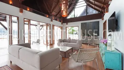 KAM18553: 6 Bedrooms Ocean Front Luxury Villa Kamala. Photo #13