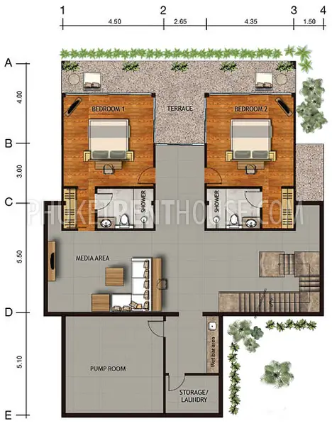 NAT19508: 2 Bedroom Pool Villa with Sea view in Naithon beach. 照片 #20