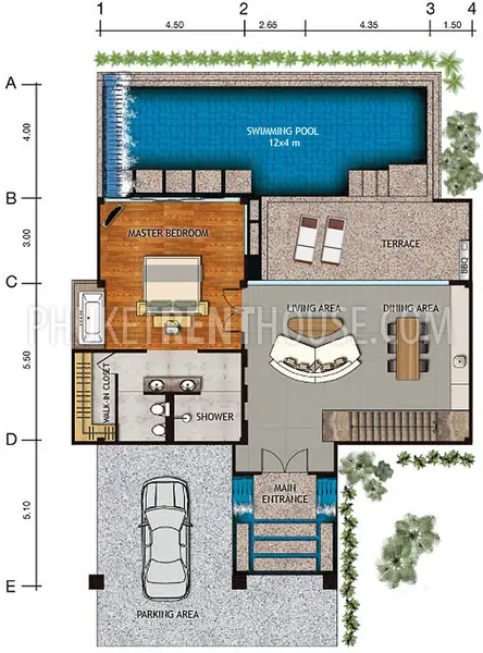 NAT19508: 2 Bedroom Pool Villa with Sea view in Naithon beach. 照片 #21