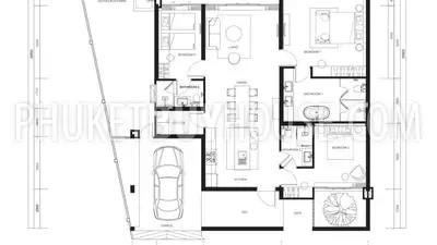 THA21928: Modern 3-Bedroom Pool Villa in Thalang, Ready July 2026. Photo #2