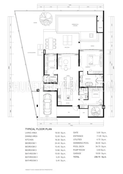 THA21928: Modern 3-Bedroom Pool Villa in Thalang, Ready July 2026. Photo #2