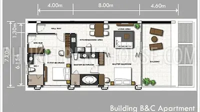 RAW19582: Luxury 2 Bedroom Apartment in Rawai. Fotoğraf #25