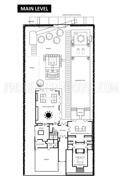 KOH19361: Incredible Villa 5 bedrooms in Royal Phuket Marina. 照片 #36